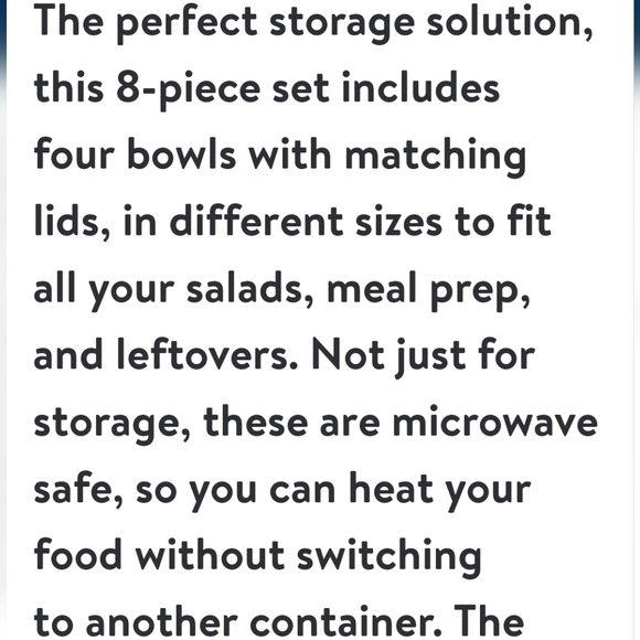 ❤️ New Pioneer Woman Sweet Rose 8 Piece Plastic Food Storage Containers - Picture 2 of 6